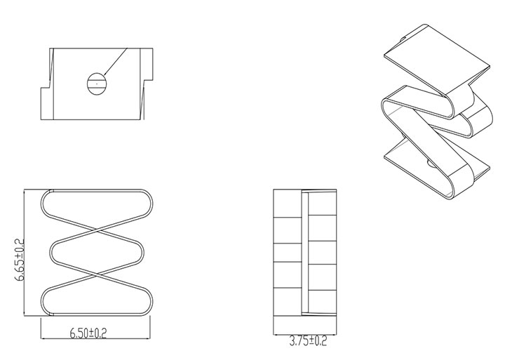 SMD彈片鍍金可焊接耐腐蝕